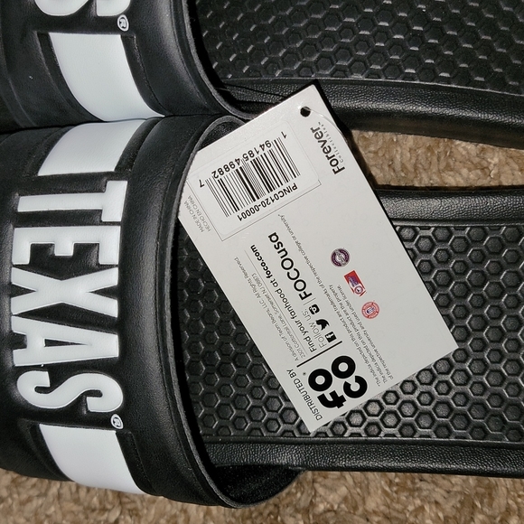 Men's Texas Longhorns Raised Slide Sandals - Picture 2 of 5